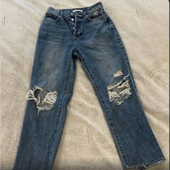 PAC sun 5 button ripped jeans - Picture 1 of 1
